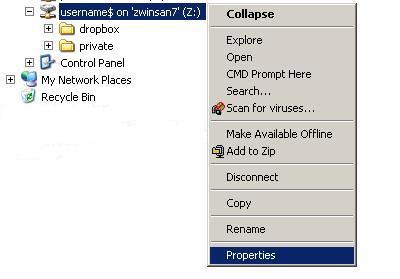 Select Properties for Folder and Fi
le Settings