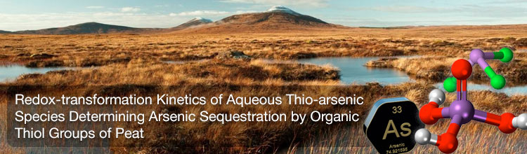 Redox-transformation Kinetics of Aqueous Thio-arsenic Species Determining Arsenic Sequestration by Organic Thiol Groups of Peat