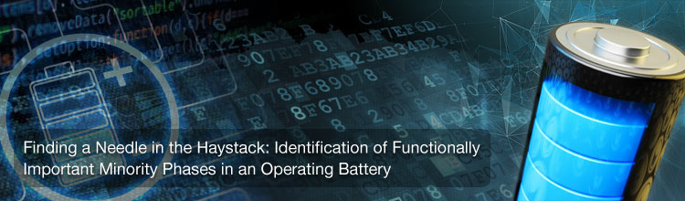 Identification of Functionally Important Minority Phases in an Operating Battery