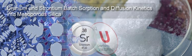 Uranium and Strontium Batch Sorption and Diffusion Kinetics into Mesoporous Silica
