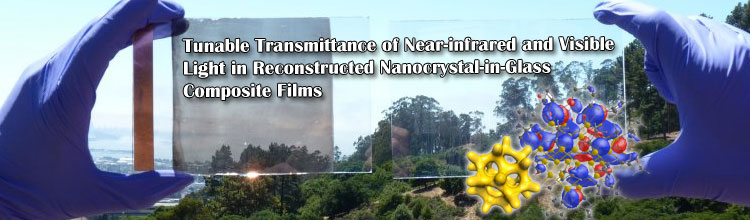 Tunable Transmittance of Near-infrared and Visible Light in Reconstructed Nanocrystal-in-Glass Composite Films