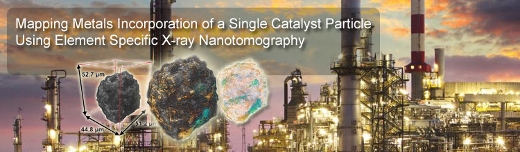 Mapping Metals Incorporation of a Single Catalyst Particle Using Element Specific X-ray Nanotomography