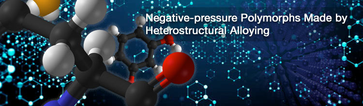 Negative-pressure Polymorphs Made by Heterostructural Alloying