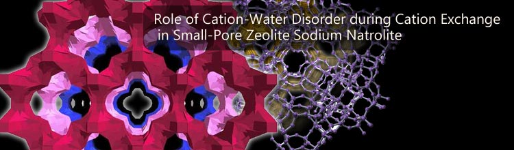 Role of Cation-Water Disorder during Cation Exchange in Small-Pore Zeolite Sodium Natrolite