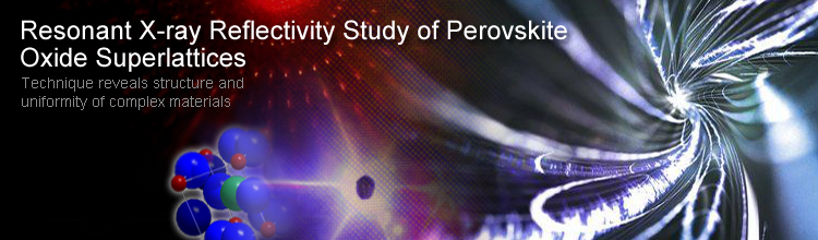 Resonant X-ray Reflectivity Study of Perovskite Oxide Superlattices