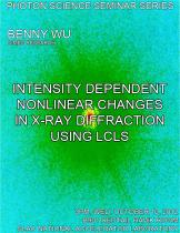 Intensity Dependent Nonlinear Changes in X-ray Diffraction using LCLS