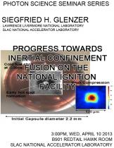 Progress towards inertial confinement fusion on the National Ignition Facility