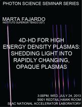 4D-HD for high energy density plasmas: shedding light into rapidly changing, opaque plasmas 