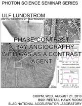 Phase-contrast X-ray angiography with gas as a contrast agent Phase-contrast X-ray angiography with gas as a contrast agent