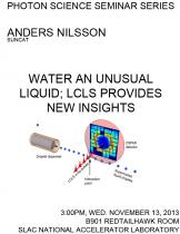 Water an Unusual Liquid; LCLS Provides New Insights