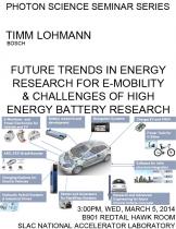 Future Trends in Energy Research for e-Mobility & Challenges of High Energy Battery Research