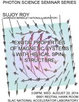 Exotic properties of magnetic systems with helical spin structure