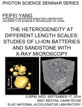 The heterogeneity at different length scales:  Studies of Li-ion batteries and Sandstone with X-ray microscopy