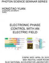 Electronic Phase Control with an Electric Field