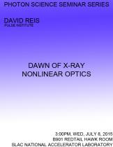 Dawn of x-ray nonlinear optics
