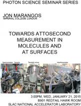 Towards attosecond measurement in molecules and at surfaces