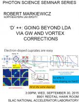 ‘D’++: Going Beyond LDA via GW and Vertex Corrections