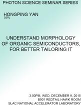 Understand morphology of organic semiconductors, for better tailoring it