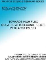 Towards High-Flux Isolated Attosecond Pulses with a 200 TW CPA