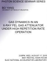 Gas Dynamics in an X-ray FEL Gas Attenuator under High Repetition Rate Operation Gas Dynamics in an X-ray FEL Gas Attenuator under High Repetition Rate Operation