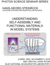 Understanding Self-assembly and Functional Materials in Model Systems Understanding Self-assembly and Functional Materials in Model Systems