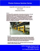 European XFEL: the first high repetition-rate XFEL is ready to start European XFEL: the first high repetition-rate XFEL is ready to start