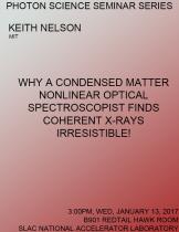 Why a condensed matter nonlinear optical spectroscopist finds coherent x-rays irresistible! Why a condensed matter nonlinear optical spectroscopist finds coherent x-rays irresistible!