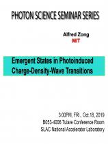 Emergent States in Photoinduced Charge-Density-Wave Transitions