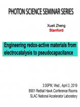 Engineering redox-active materials from electrocatalysis to pseudocapacitance