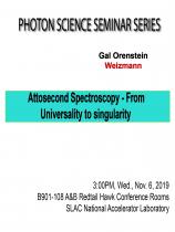 Attosecond Spectroscopy- From Universality to singularity