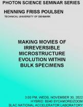 Making movies of irreversible microstructure evolution within bulk specimens