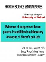 Evidence of suppressed beam-plasma instabilities in a laboratory analogue of blazar’s pair jets